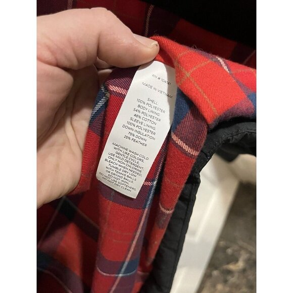 Alpine Design Men's Medium Black Coat NWT Plaid Inside Puffer Hoodless Jacket - Picture 10 of 10